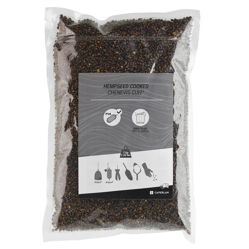 Chènevis Cuit 1kg Graines Pêche De La Carpe 5 Chènevis Cuit 1kg Graines Pêche De La Carpe – Image 3