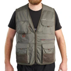 Gilet De Pêche - FV 100 Kaki -Pêche Matériel Magasin gilet de peche fv 100 kaki 1