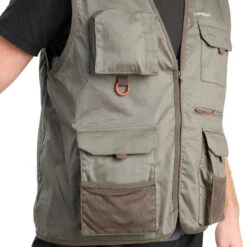 Gilet De Pêche - FV 100 Kaki -Pêche Matériel Magasin gilet de peche fv 100 kaki 5