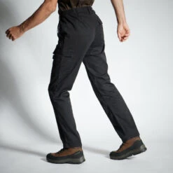 PANTALON CARGO RESISTANT STEPPE 300 NOIR -Pêche Matériel Magasin pantalon cargo resistant steppe 300 noir 2