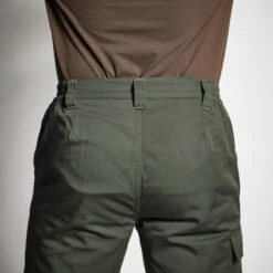 PANTALON CHASSE CHAUD VERT 100 -Pêche Matériel Magasin pantalon chasse chaud vert 100 4