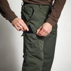PANTALON CHASSE CHAUD VERT 100 -Pêche Matériel Magasin pantalon chasse chaud vert 100 6