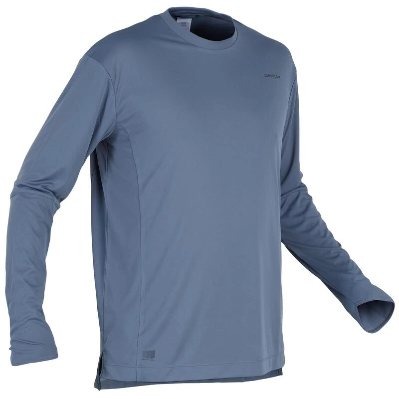 Tee-shirt De Pêche Anti-UV 500 Bleu 3 Tee-shirt De Pêche Anti-UV 500 Bleu